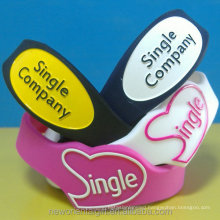 Custom Logo Shape Silicone Wristbands,Custom made silicone wedding wristbands & bracelets